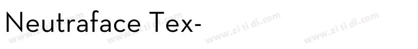 Neutraface Tex字体转换